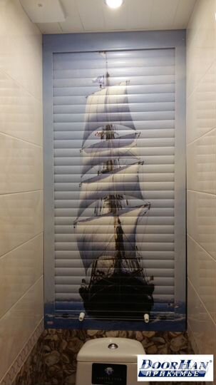 Рольставни сантехнические с фотопечатью