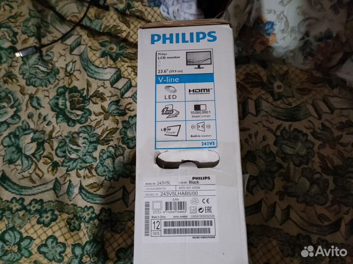 Монитор Philips 243v5 новый