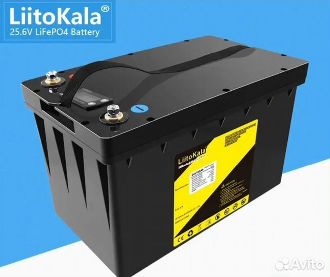 Аккумулятор LifePo4 24V 100Ah/LCD Display