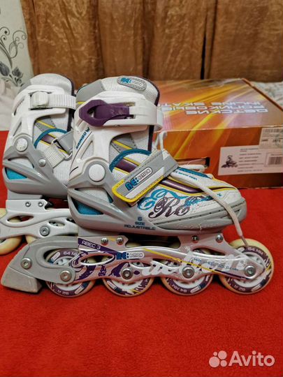 Ролики детские с защитой и шлемом размер 26-31