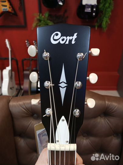 Cort Jumbo ретро гитара электроакустическая