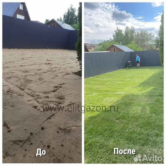 Укладка рулонного газона