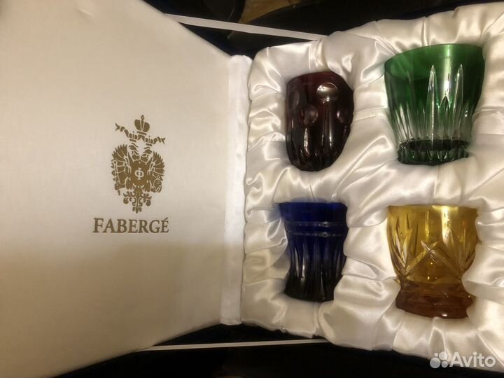 Новый подарочный набор стаканов под виски Фаберже