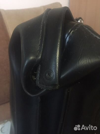 СССР — стильный портфель из кожзама. Б/у. 30*44*12