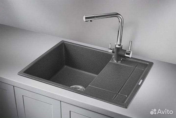 Кухонная мойка granula (6501, графит)