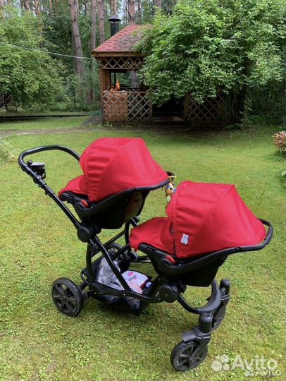 Коляска для двойни 3 в 1