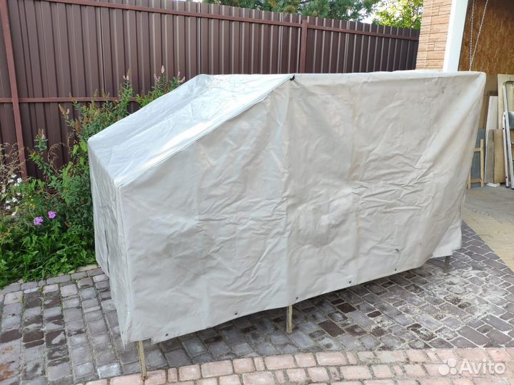 Тент с каркасом на прицеп 2.4х1.4 метра