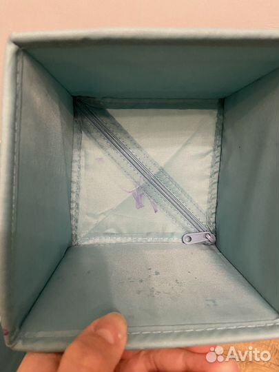 Набор коробок скубб IKEA skubb 6 шт голубые