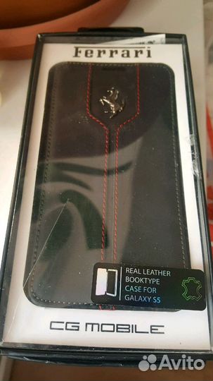 Чехол-книжка Ferrari на samsung Galaxy S5