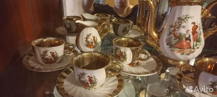 Чайно кофейный сервиз СССР мадонна