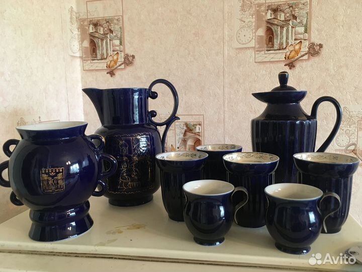 Синяя посуда СССР