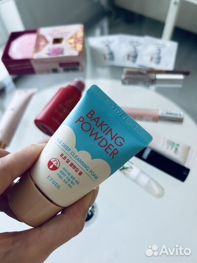 Косметика пакетом набором тушь блеск бальзам