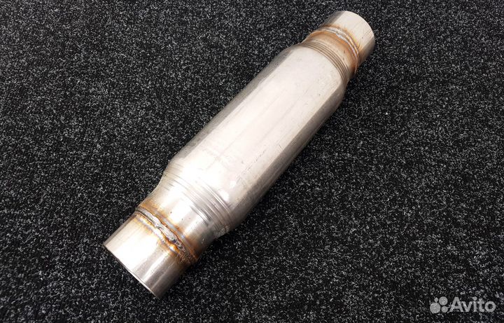 Резонатор спортивный прямоточный 76мм - Универсаль