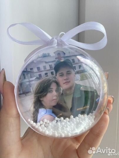 Новогодний шар с фото