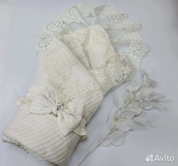 Конверт вязанный на выписку