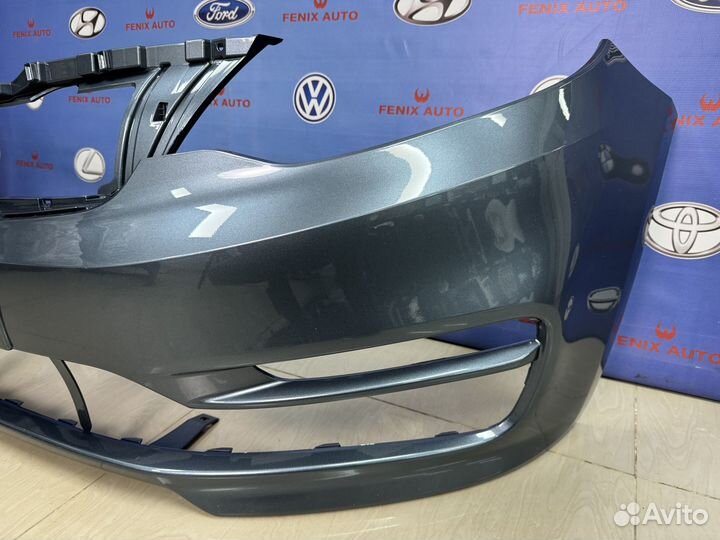 Бампер передний Kia Rio 3 с 15-17 цвет Голубой