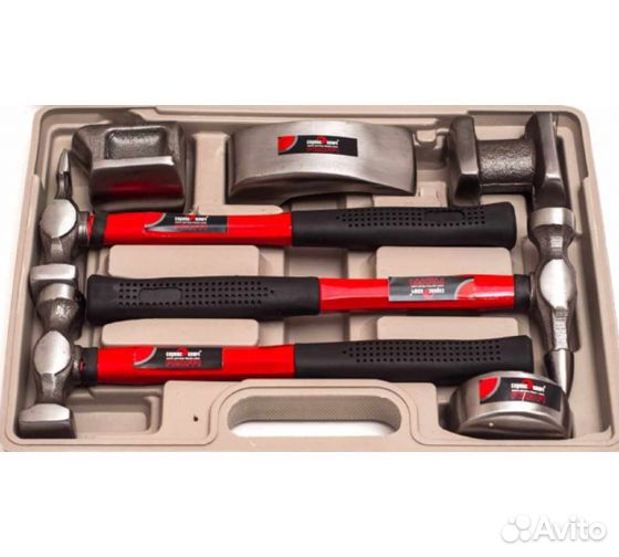 Набор рихтовочный для кузовных работ, 7 предметов