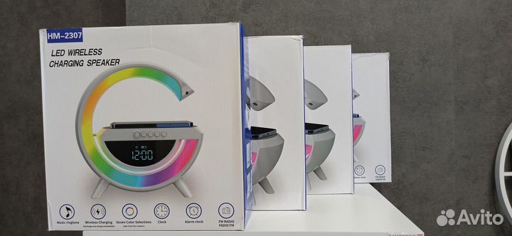 Зарядная станция, колонка, светильник, будильник