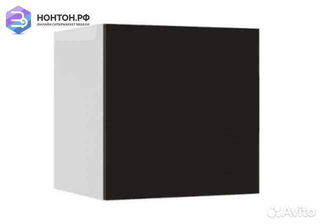 Куб Флорис черный глянец / белый