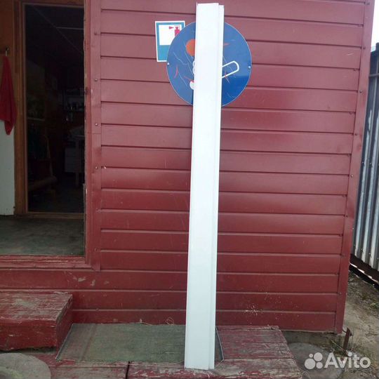 Отлив оконный из оцинк. стали окраш. цвет белый