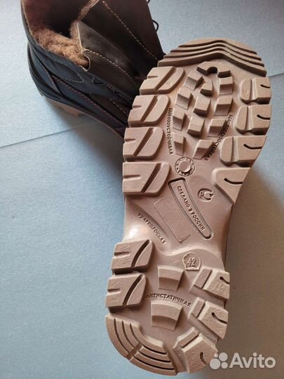 Ботинки кожаные утепленные Редгрей