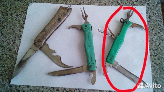 Походные складные ножи СССР винтаж