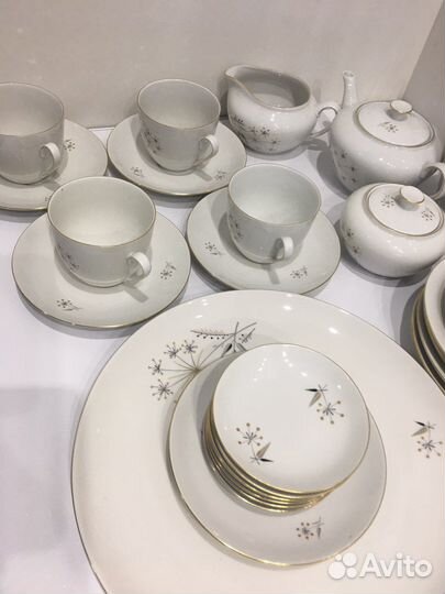 Гдр чайные сервизы винтаж редкий 26 предметов