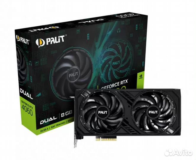 Новая Видеокарта Palit nvidia RTX 4060 dual