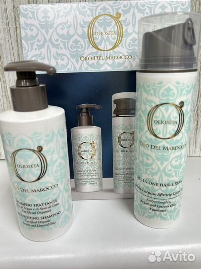 Крем для волос+шампунь Barex oro del Marocco