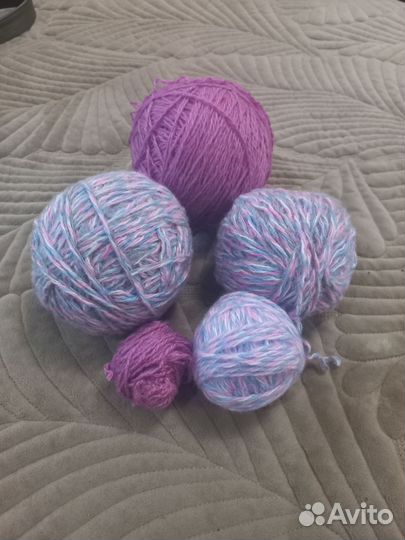Пряжа нитки для вязания пакетом