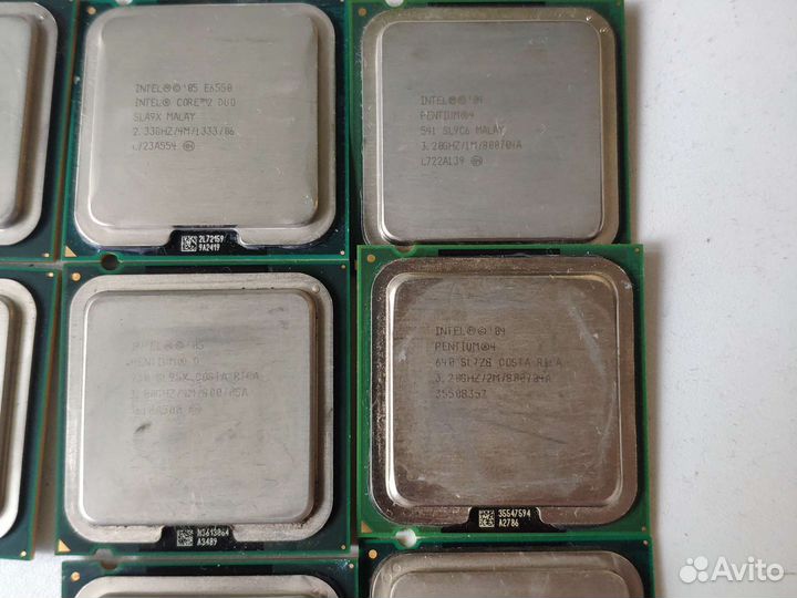 Цена за все Процессоры pentium 4, d core duo