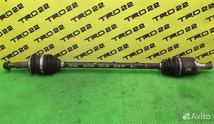 Привод задний Lexus Rx350 GGL15 2GR-FE