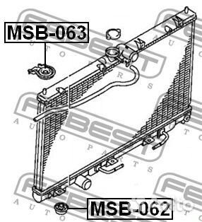 Втулка крепления радиатора