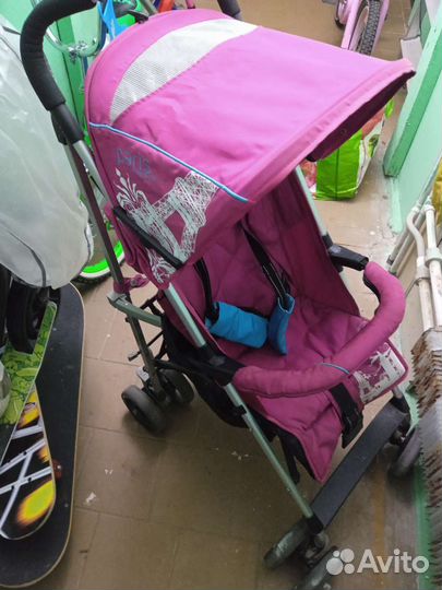 Прогулочная коляска трость бу