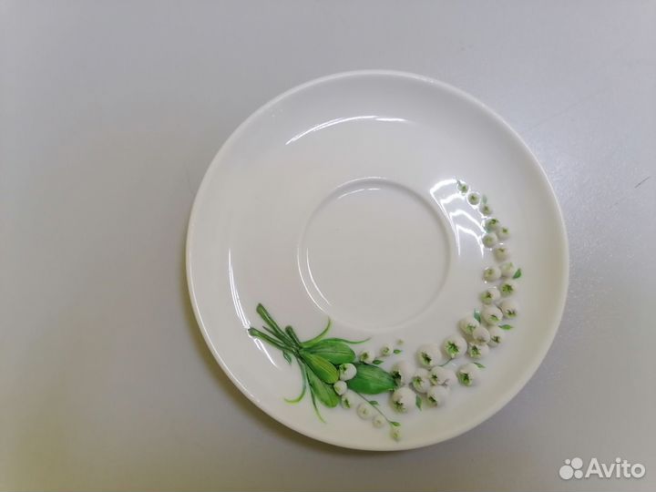 Чайная пара фарфор Ландыши