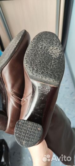 Сапоги женские натуральная кожа 39 Max Mara