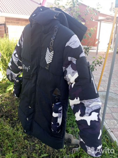 Зимний детский пуховик для мальчика