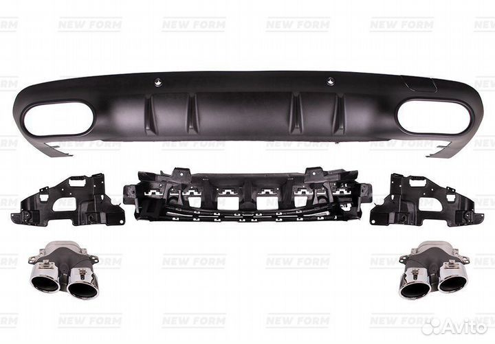 Диффузор с насадками 53 AMG Mercedes CLS