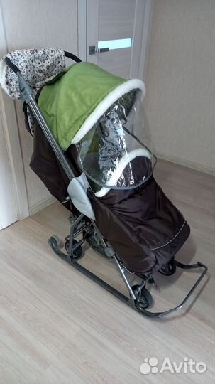 Детские санки-коляска Ника б/у