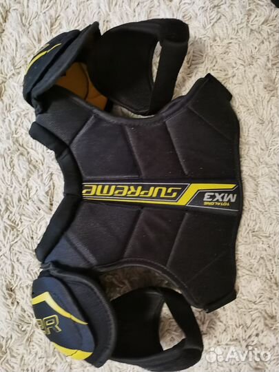 Нагрудник хоккейный детский bauer mx3 yth s