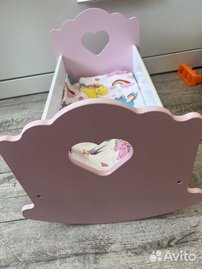 Детская кроватка для кукол новая