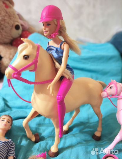 Куклы и лошади пакетом, куклы барби