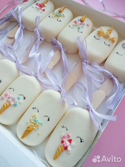 Чизкейк-эскимо Единороги