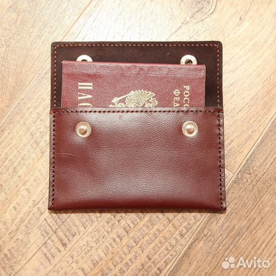 Обложка на паспорт ручной работы