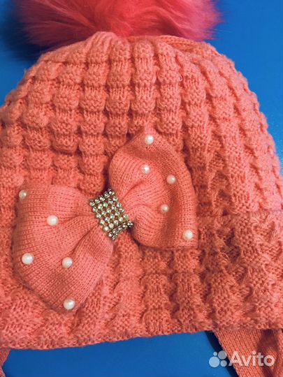 Шапка зимняя с длинными ушами