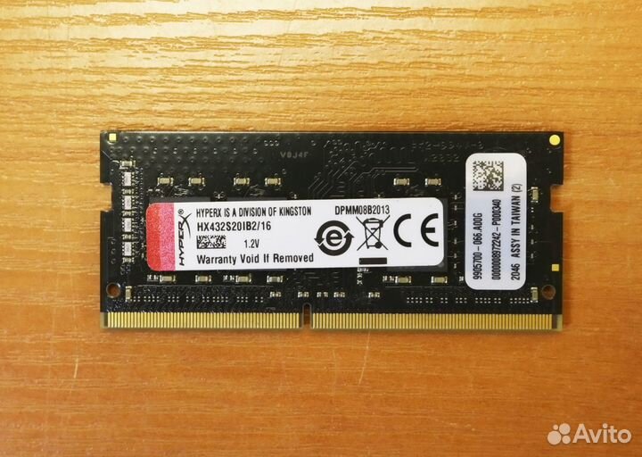 Модуль памяти Kingston HyperX Impact 16гб DDR4