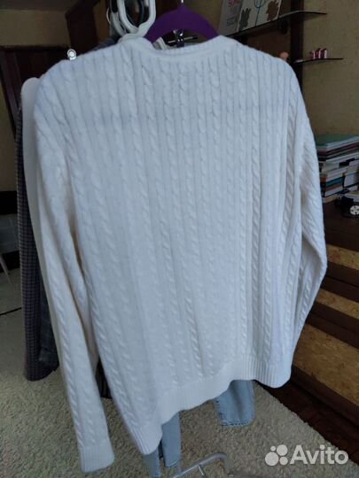 Белый кардиган Lacoste L