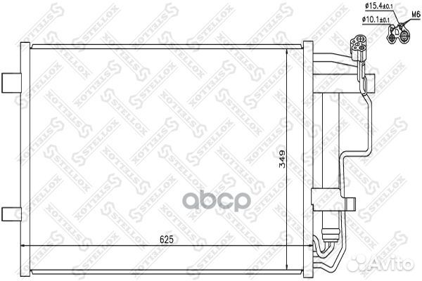 10-45710-SX радиатор кондиционера с осушит Maz