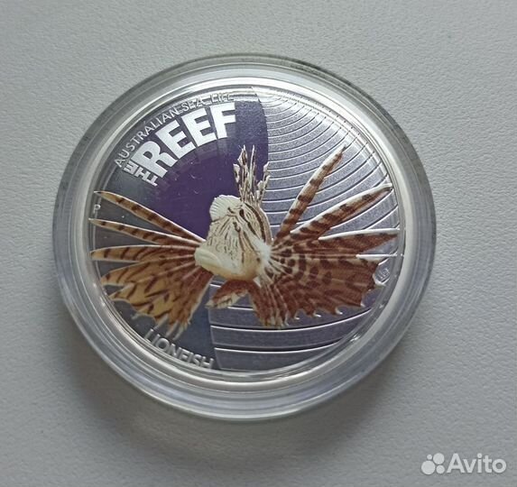 Монета australian sea life the reef