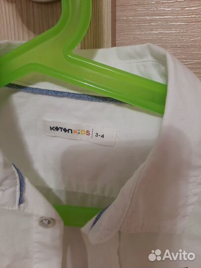 Рубашка нарядная модная на 3-4 хлопок